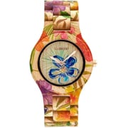 WE WOOD(ウィーウッド) ANTEA FLOWER BEIGE レディース 木製バンド 9818171