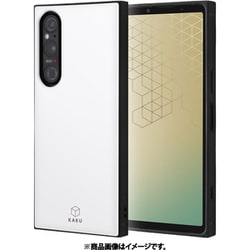 INQ-RXP1M5K3TB/W [Xperia 1 V用 耐衝撃ハイブリッドケース KAKU ホワイト]