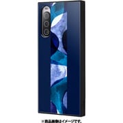 INQ-CXP10M5K3TB/SP3 [Xperia 10 V用 耐衝撃ハイブリッドケース KAKU ストライプ/ブルー]