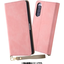 IN-RXP10M5DML1/P [Xperia 10 V用 耐衝撃 手帳型レザーケース Raffine/ピンク]