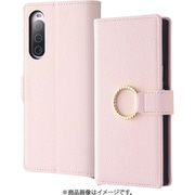 IN-RXP10M5TBC10/P [Xperia 10 V用 耐衝撃 手帳型レザーケース KAKU Ring ピンク]