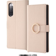 IN-RXP10M5TBC10/BE [Xperia 10 V用 耐衝撃 手帳型レザーケース KAKU Ring ベージュ]