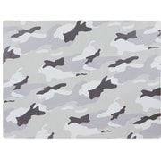 フロアマット 90×120cm グレー 迷彩 防炎 防カビ 抗菌 防臭 マルチマット エブリウェアマット カモフラージュパターン ND-6152