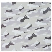 フロアマット 120×120cm グレー 迷彩 防炎 防カビ 抗菌 防臭 マルチマット エブリウェアマット カモフラージュパターン ND-6155