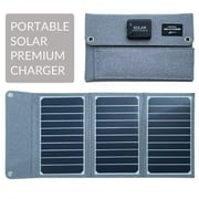高品質ポータブルソーラーパネル充電器 最大出力16Wタイプ グレー AJ-NSOLAR16W GY