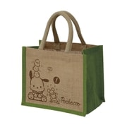 SRJB 834 サンリオキャラクターズ ジュートバッグ Sサイズ カラーシリーズ ポチャッコ / リーフグリーン [キャラクターグッズ]