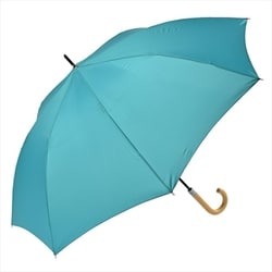 長傘 晴雨兼用 エコルーペット ジャンプ63 63cm ジャンプ式 グラスファイバー骨（親骨） UVカット加工 ターコイズ 16612