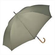 長傘 晴雨兼用 エコルーペット ジャンプ63 63cm ジャンプ式 グラスファイバー骨(親骨) UVカット加工 カーキ 16614
