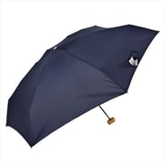 折りたたみ傘 晴雨兼用 エコルーペット 5段ミニ55 55cm 手開き式 UVカット加工 PET再生繊維 ネイビー 16642