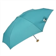 折りたたみ傘 晴雨兼用 エコルーペット 5段ミニ55 55cm 手開き式 UVカット加工 PET再生繊維 ターコイズ 16643