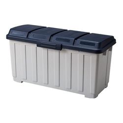 4分別ダストボックス 120L ブルー 6653