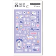BLOCK ALBUM WORDS SEAL PURPLE GHAW-02