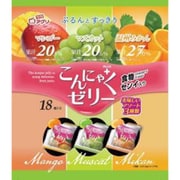 こんにゃくゼリー 18個ミックス マスカット・マンゴー・みかん味 16g×18個