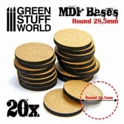 GSWD-11380 MDF製 円形型ベースセット 直径28.5mm [プラモデル用品]