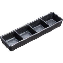 瀬戸黒四品皿 T03-344 RMJL301