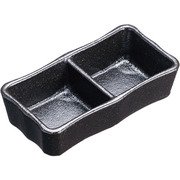 瀬戸黒二品皿 T03-346 RMJL501