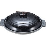 アルミ 丸陶板鍋 銀ちらし 16cm M11-728 QTU4701
