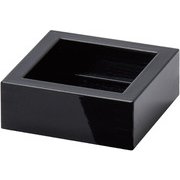 スタッキング檜・1/2合桝 黒塗装付 QKM8802