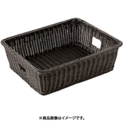 樹脂脱衣かご手付大 ダークブラウン ZDT1504