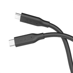 シリコンケーブル ストレート USB-C to USB-C 1m PD240W対応 高速データ転送/高画質出力 ブラック CIO-SL240W-CC1-BK
