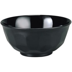 やすらぎ亀甲飯椀 黒乾漆 内黒 55000530