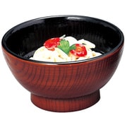 食洗機対応 直径140長寿木目丼 栃 内黒 12017320