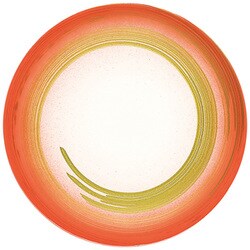 直径150寿司皿 オレンジぼかし一筆 12042410