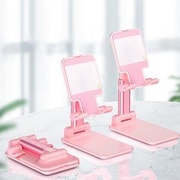 AP-052P [ActyGo スマホスタンド 卓上 携帯用 一体型 折りたたみ 角度/高さ自由調節 ピンク]