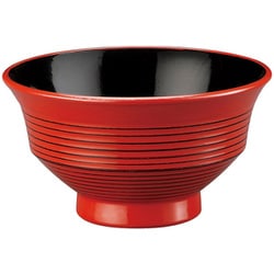 食洗機対応 羽反筋天竜寺汁椀 朱研ぎ出し 内黒 33023470