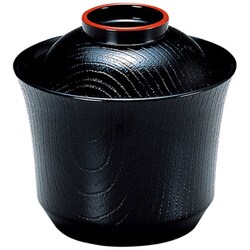 食洗機対応 3寸富士型小吸物椀 黒天朱 内黒 33600840