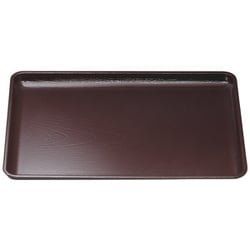 尺4ケヤキ会席盆 新溜 ノンスリップ加工 50307230