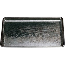 尺1ケヤキ会席盆 黒 ノンスリップ加工 50410180