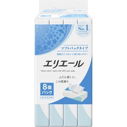 エリエールティシュー ソフトパック 160組 8個パック