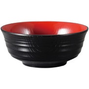 【食洗機対応】18.4千段多用丼 黒内朱 30003470