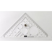 ツマミ付き三角定規プラスα 014-0278