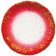 直径150寿司皿 アクアレッド金雲 13000161