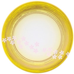 直径150寿司皿 黄ぼかし流水桜 13000102