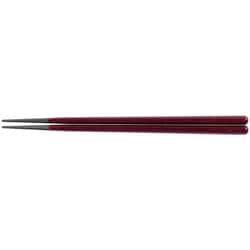 PBT20.5cm六角木目箸 ワイン輝き 30010261