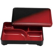 8.5長手弁当 朱黒ぼかし毘沙門(蓋親) 23213320