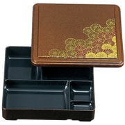 7寸角福来弁当 野菊内黒(蓋親) 23213650