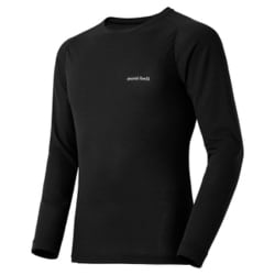 ジオライン L.W.ラウンドネックシャツ Men's 1107732 ブラック (BK) Mサイズ [アウトドア アンダーウェア メンズ]