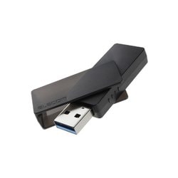 USBメモリ 128GB USB3.2（Gen1） 回転式コネクターカバー ブラック MF-RMU3B128GBK