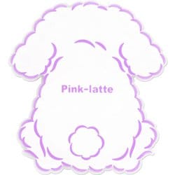 MD75389-2 [PINK-latte アクリルスマホグリップ ウサギダイカット パープル]