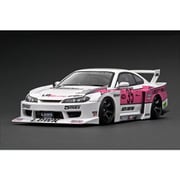 IG2921 1/18 LB スーパーシルエット S15 シルビア ホワイト/ピンク [レジンキャストミニカー]
