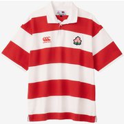 ジャパンショートスリーブ 4インチ ストライプ ラグビージャージ JAPAN S/S 4INCH STRIPE RUGBY JERSEY RA33770 65 レッド 3Lサイズ [ラグビー カットソー 半袖 ユニセックス]