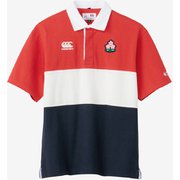 ジャパンショートスリーブラグビージャージ JAPAN S/S RUGBY JERSEY RA33771 65 レッド Mサイズ [ラグビー カットソー 半袖 ユニセックス]