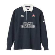 ジャパンロングスリーブラグビージャージ JAPAN L/S RUGBY JERSEY RA43773 ネイビー(29) XLサイズ [ラグビー カットソー 長袖 ユニセックス]