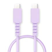 PD60W対応 USB Type-Cケーブル 0.5m パープル FS-PPDCC60-050PU