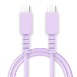 PD60W対応 USB Type-Cケーブル 1.0m パープル FS-PPDCC60-100PU