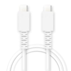PD60W対応 USB Type-Cケーブル 1.0m ホワイト FS-PPDCC60-100WH
